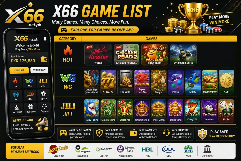 X66 Game List